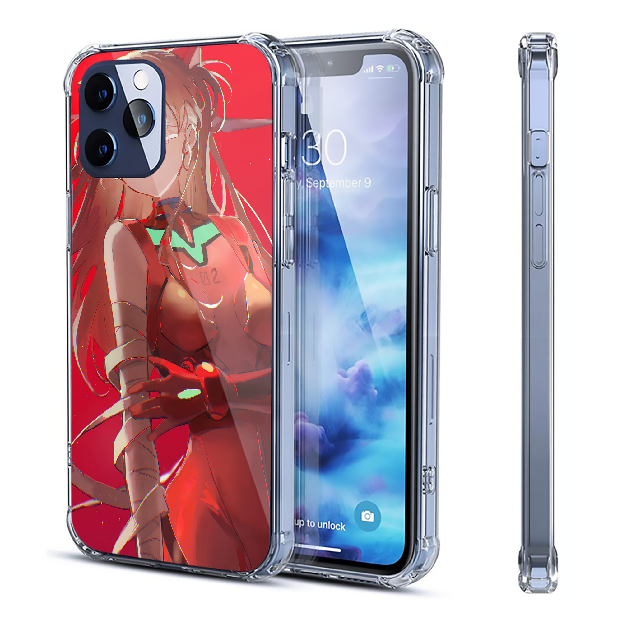 （画像用） EVA 新世紀エヴァンゲリオン 【iPhone 12シリーズ対応】透明スマホケース（クリアソフトケース）